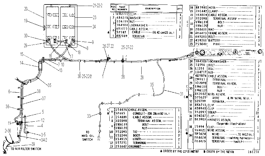 Аккумулятор с проводкой 8K2618 CAT