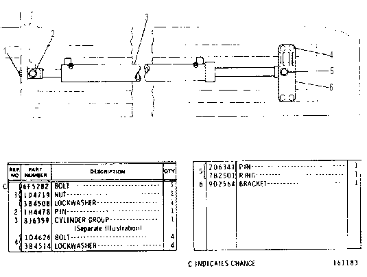CYLINDER & MOUNTING GP 8D7730 CAT