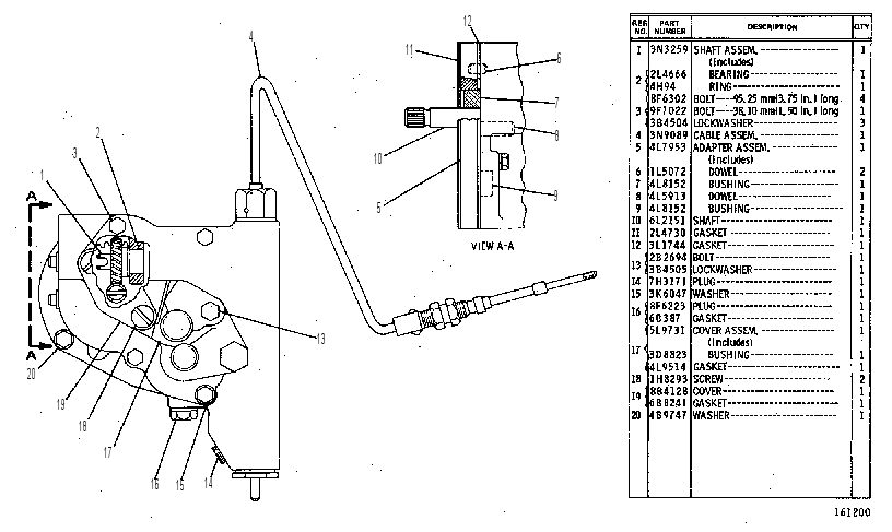 SHUT-OFF GP-MECHANICAL 5N3394 CAT