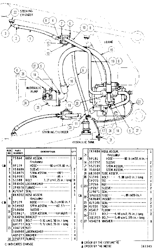 STEERING VALVES AND LINES GROUP 6K5241 CAT