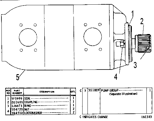 Насос шестерённый 2G3820 CAT