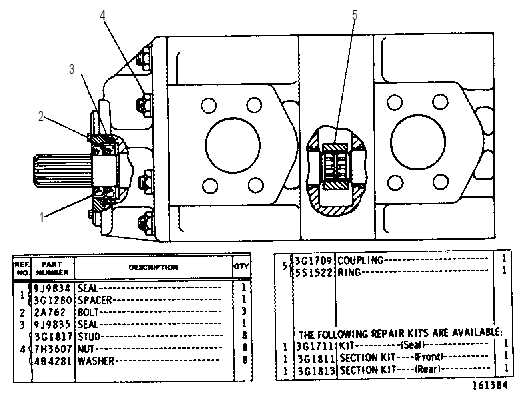 GEAR PUMP GROUP 3G1809 CAT