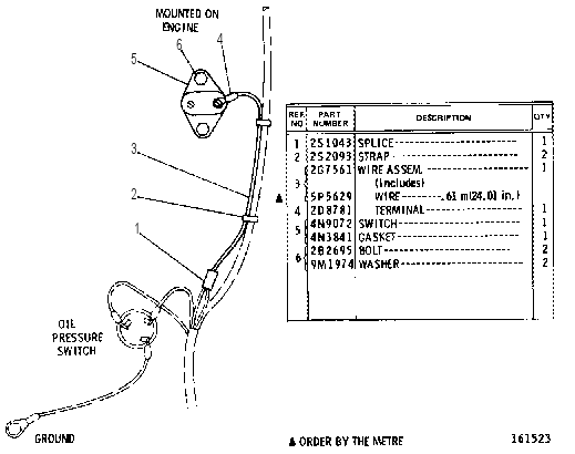 COOLANT FLOW SWITCH GROUP 2G7540 CAT