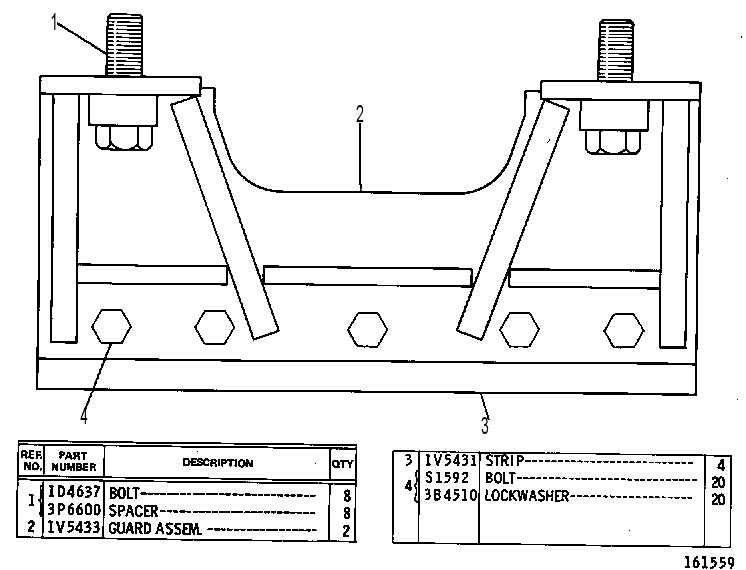 Защита направляющей гусеницы 3V4633 CAT