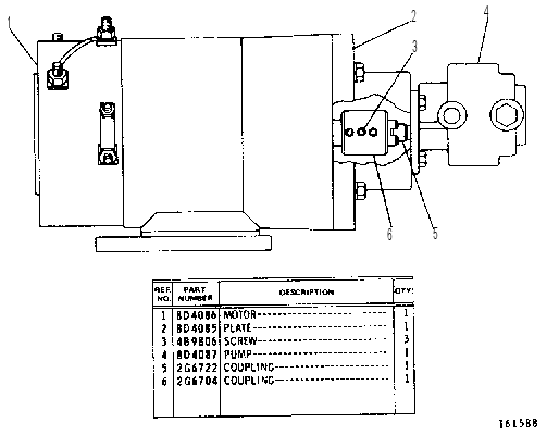 ELECTRIC DRIVE PUMP ASSEMBLY 7D0746 CAT