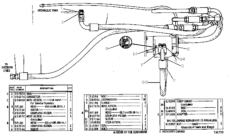 PUMP & LINES GP 6S3355 CAT
