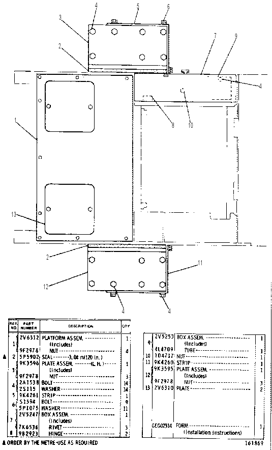 ROLL-OVER PROTECTIVE STRUCTURE MOUNTING GROUP 3V1043 CAT