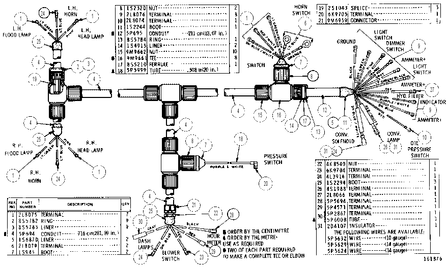 WIRING HARNESS ASSEMBLY 3V0776 CAT