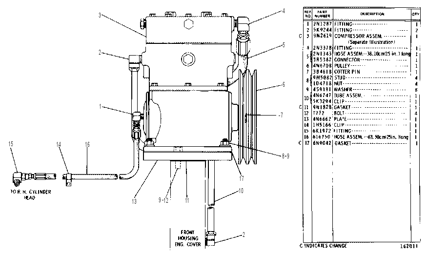 AIR COMPRESSOR GROUP 4N7184 CAT