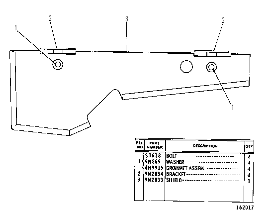 OIL PAN SHIELD GROUP 9N2385 CAT
