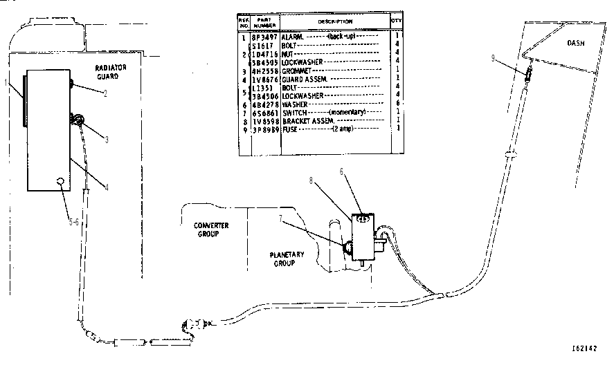 WARNING GP-BACK-UP 1V8742 CAT
