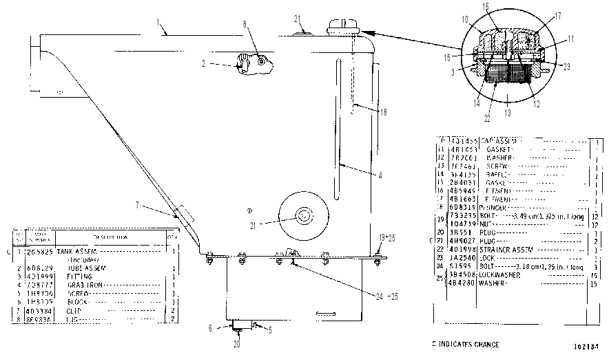 FUEL TANK GROUP 9D2060 CAT