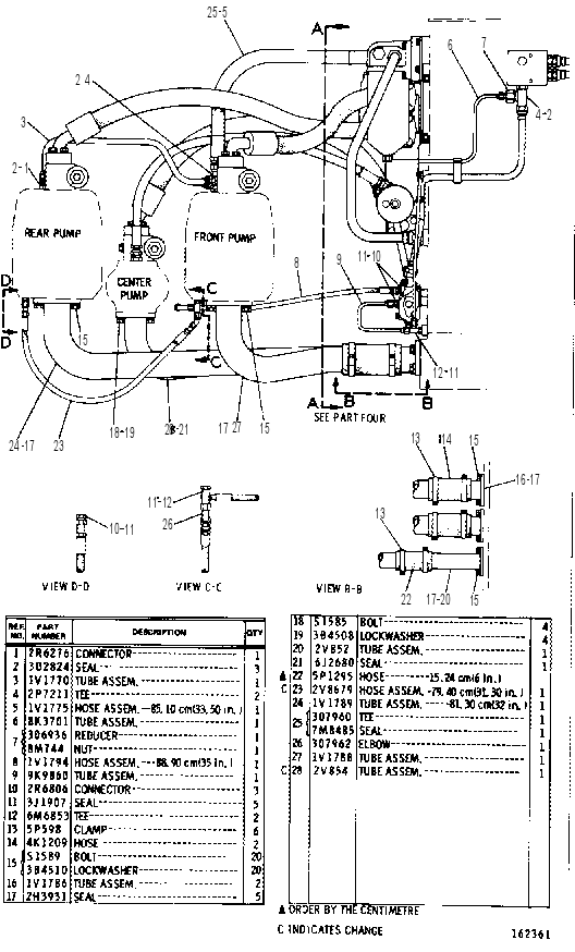 Трубопроводы насоса 8K2629 CAT
