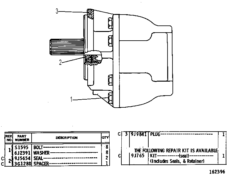 GEAR PUMP GROUP 9J8771 CAT