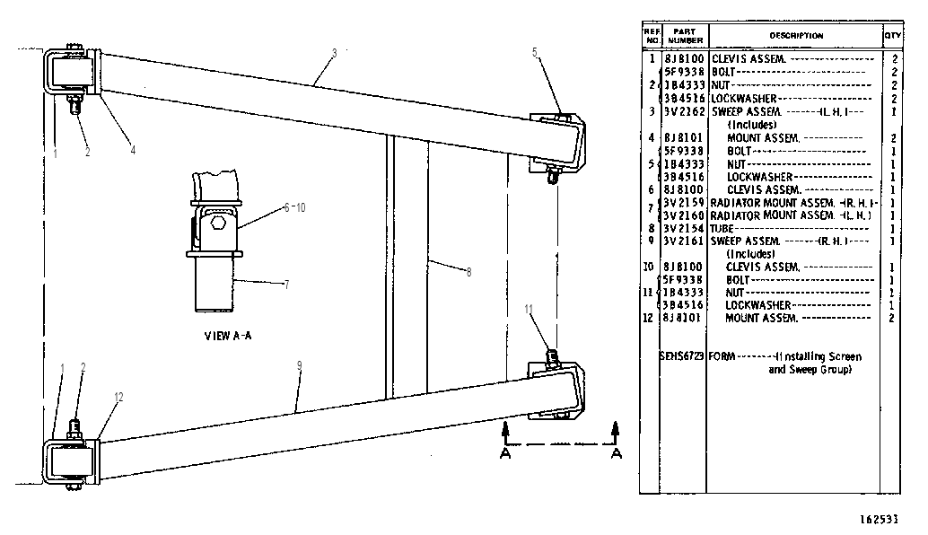SWEEP GROUP 3V2163 CAT