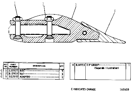 Зуб 9J2744 CAT