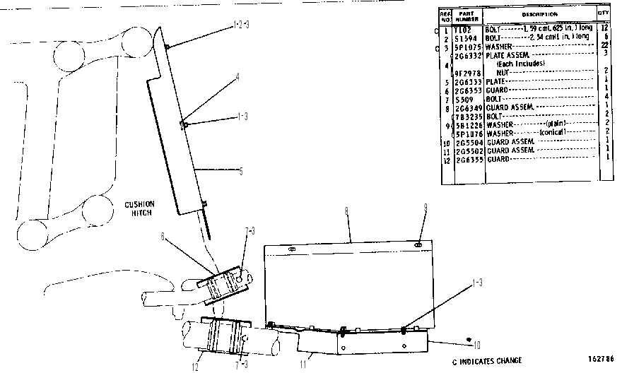 HYDRAULIC LINES GUARD GROUP 2G6357 CAT