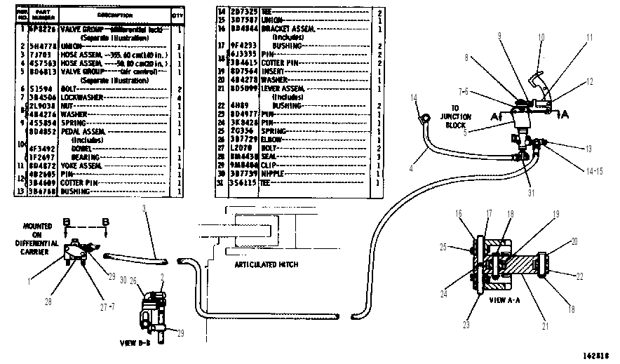 DIFFERENTIAL LOCK CONTROL GROUP 2G6035 CAT