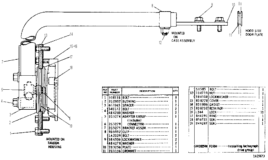 TACHOGRAPH DRIVE GROUP 2G5250 CAT