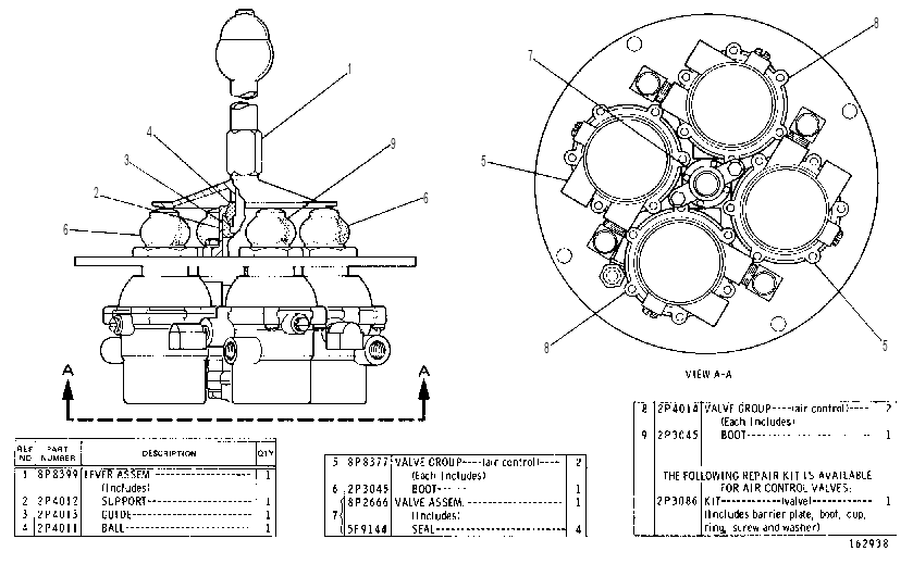AIR CONTROL VALVE GROUP 8P8378 CAT