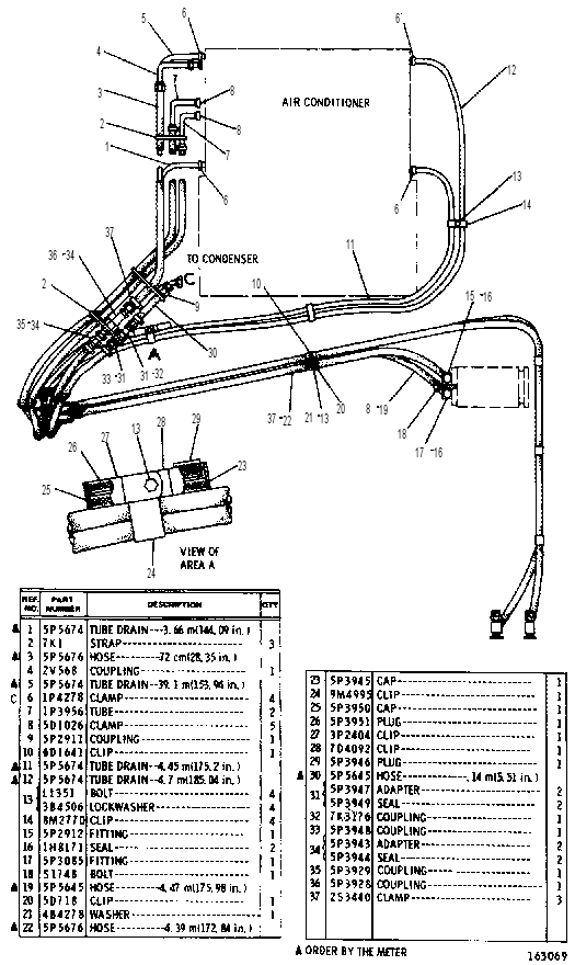 AIR CONDITIONER LINES GROUP 9D5400 CAT