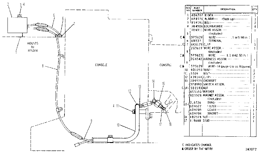 BACK-UP WARNING GROUP 2G4540 CAT