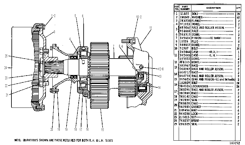 Бортовой редуктор 3V1091 CAT