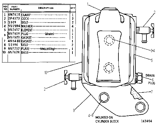 WATER SEPARATOR GROUP 6N7621 CAT