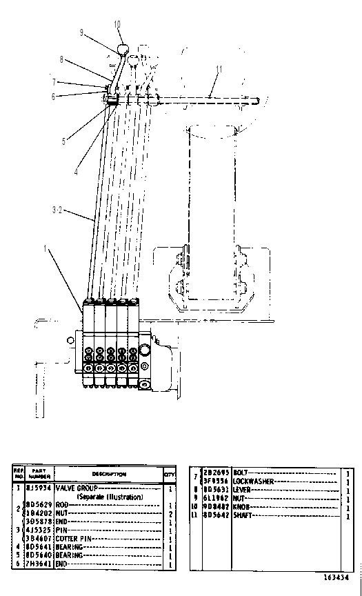 LINKAGE AND VALVE GROUP 2G6950 CAT