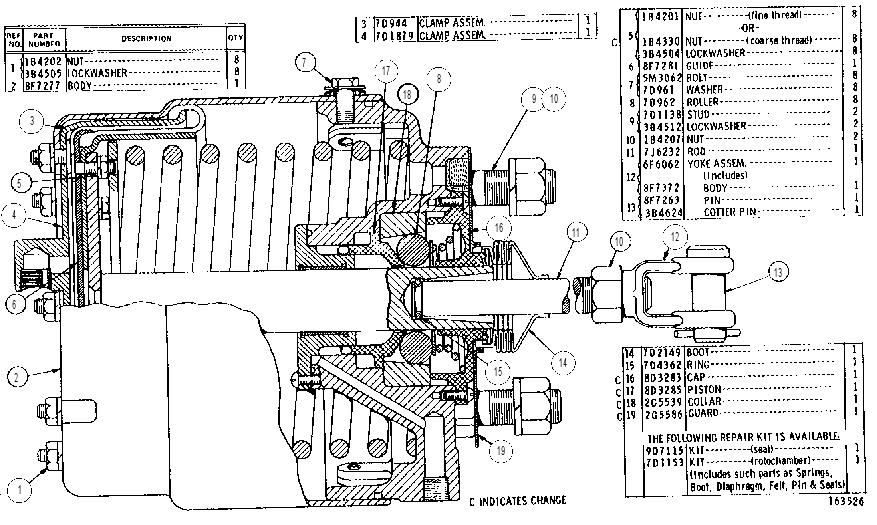 ROTOCHAMBER ASSEMBLY 7J6233 CAT
