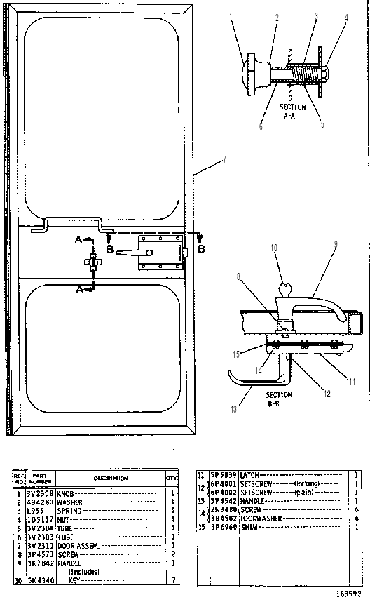 DOOR ASSEMBLY 3V2312 CAT