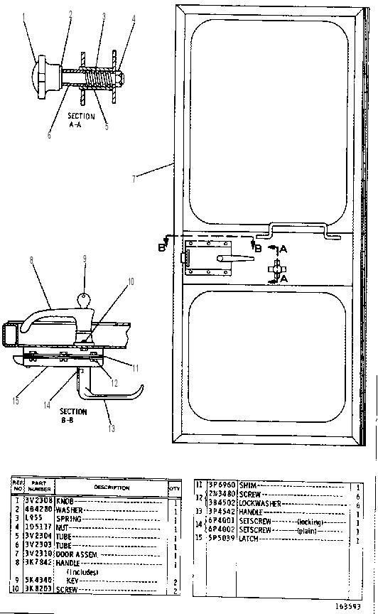 DOOR ASSEMBLY--R.H. 3V2313 CAT