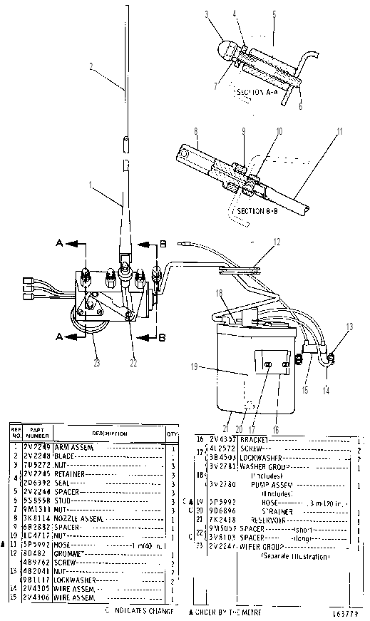 WASHER & WIPER GP 1V4891 CAT