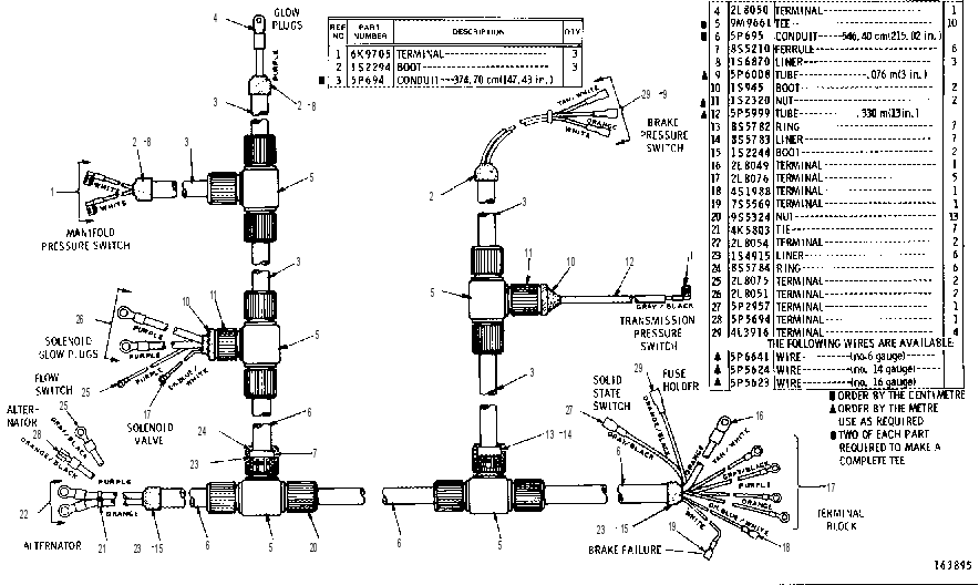 WIRING HARNESS ASSEMBLY 3V3854 CAT