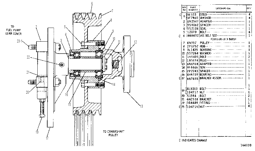 FAN DRIVE GROUP 6N2559 CAT
