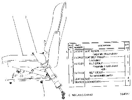 SUSPENSION SEAT GROUP 7K8375 CAT