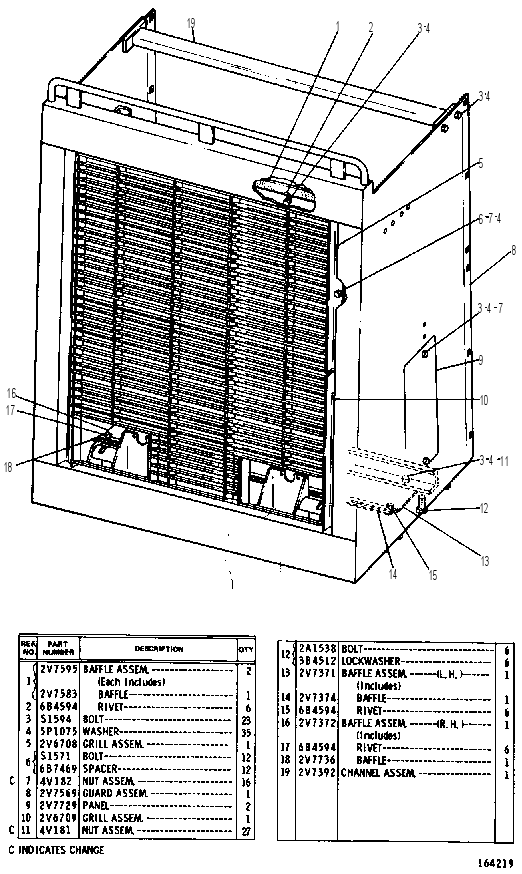 RADIATOR GUARD GROUP 2V7560 CAT