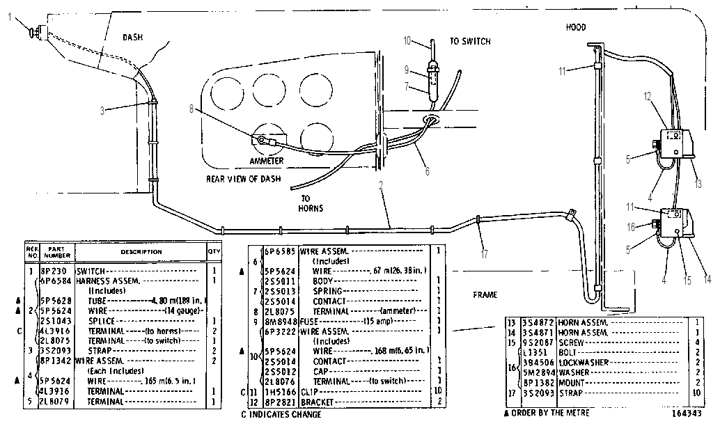 ELECTRIC HORN GROUP 8P2897 CAT