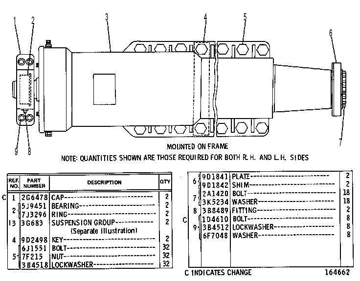 Подвеска передняя 9D2680 CAT