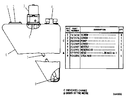 Омыватель лобового стекла 2G5050 CAT