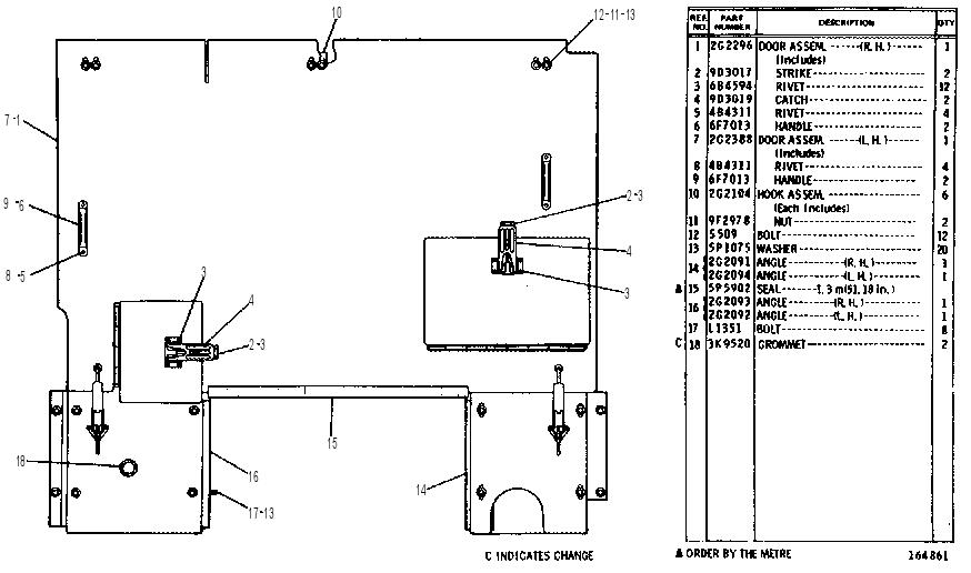 HOOD SIDE DOOR GROUP 2G2260 CAT
