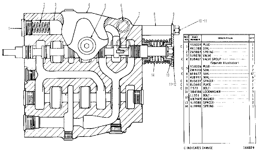 AUXILIARY CONTROL VALVE GROUP 6J9990 CAT