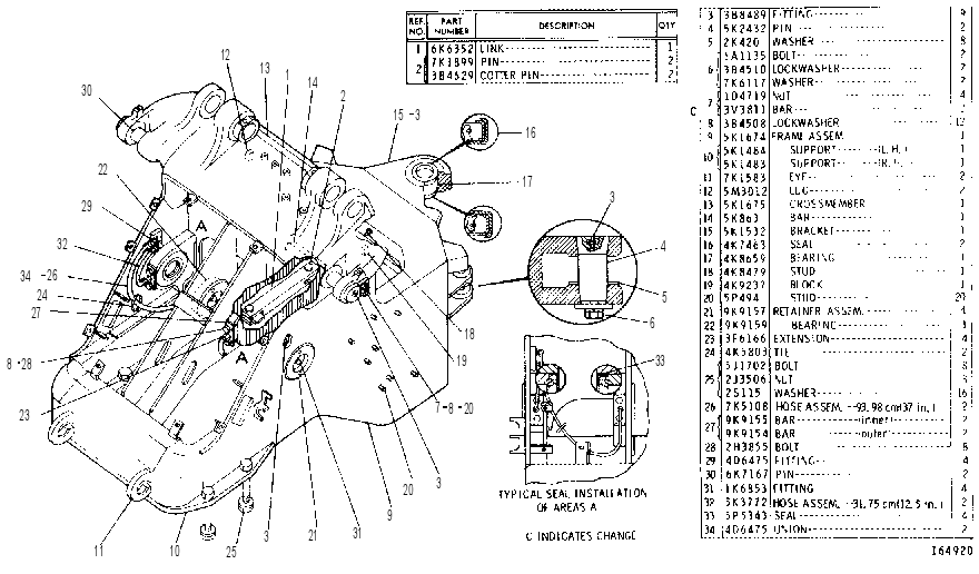 LOADER FRAME 5K1673 CAT