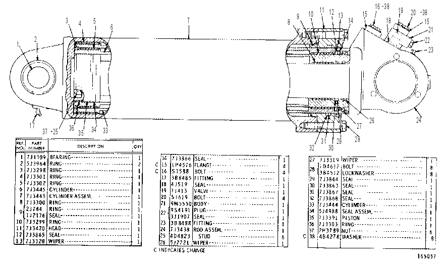 HOIST CYLINDER 7J3446 CAT
