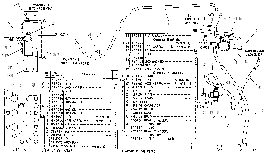 AIR LINES AND FILTER GROUP 6P2071 CAT