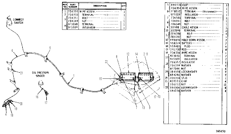 AIR STARTING WIRING GROUP 8D1600 CAT