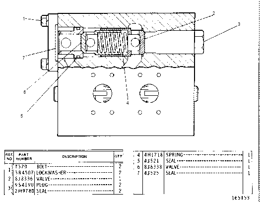 VALVE GROUP 3G0600 CAT