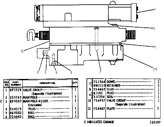 Клапан 6P3075 CAT