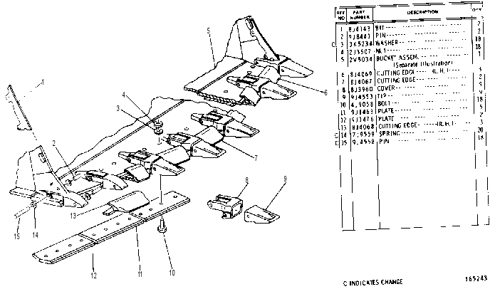 BUCKET GROUP 2V5033 CAT