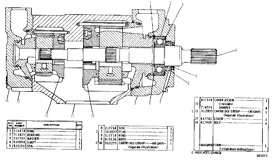 VANE PUMP GROUP 9J5059 CAT